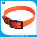 Fluo orange TPU coated hunting dog collar